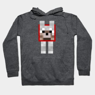 Minecraft Wolf with Red Collar Hoodie